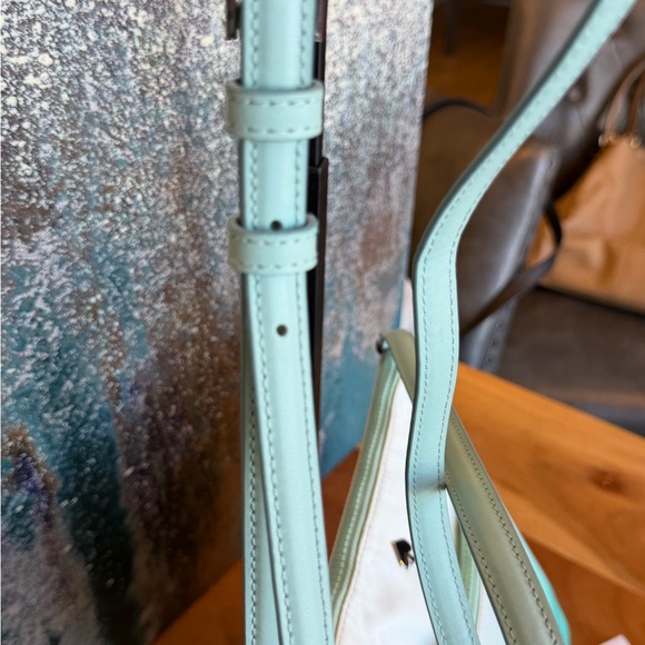 Kate Spade Jae Degrade Flat Crossbody in the color Mint Green Ombré- NWOT - Picture 6 of 14